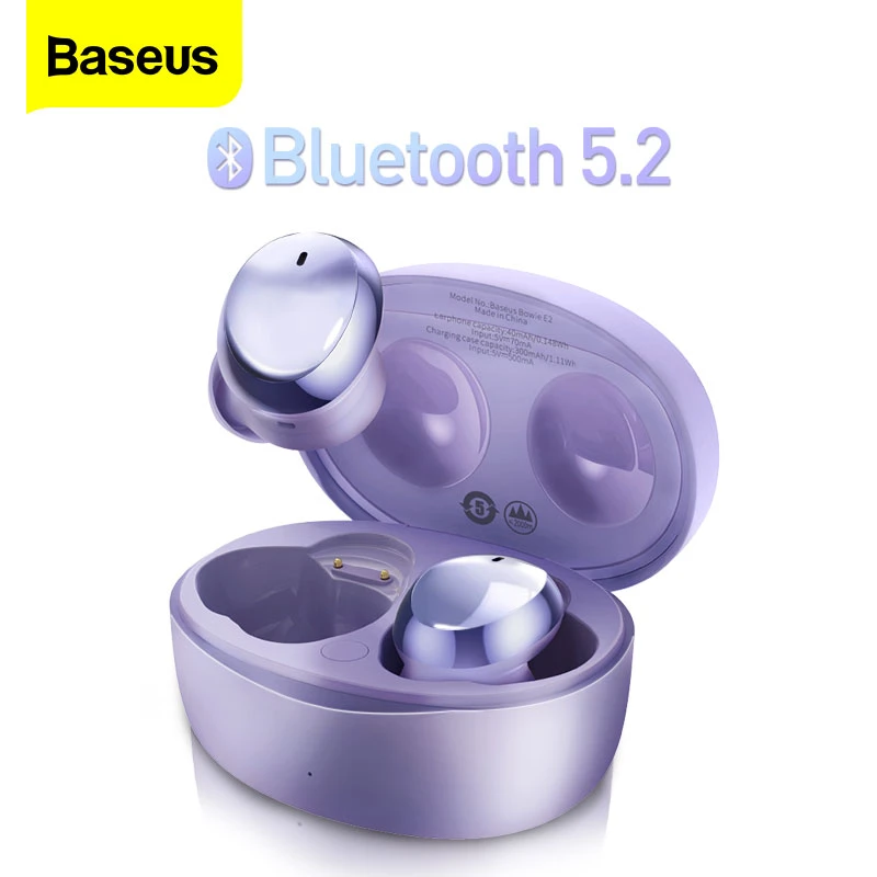 Baseus E2 Wireless Headphones Bluetooth 5 2 Tws Earphone Earbuds Hd Stereo Headset For Iphone 13 Pro Xiaomi Samsung Ear Buds Earphones Headphones Aliexpress