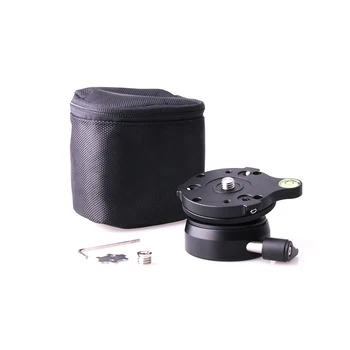

Adjusting Platform for Tripod Monopod Semisphere Base Panoramic Head 1/4"-3/8" screw Photography Accessories DY60A