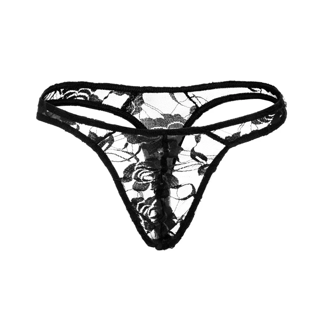 

mens briefs 2019 New mens thongs and g strings lace sexy underwear men jockstrap thong sexy bikini men gay sissy lingerie homme