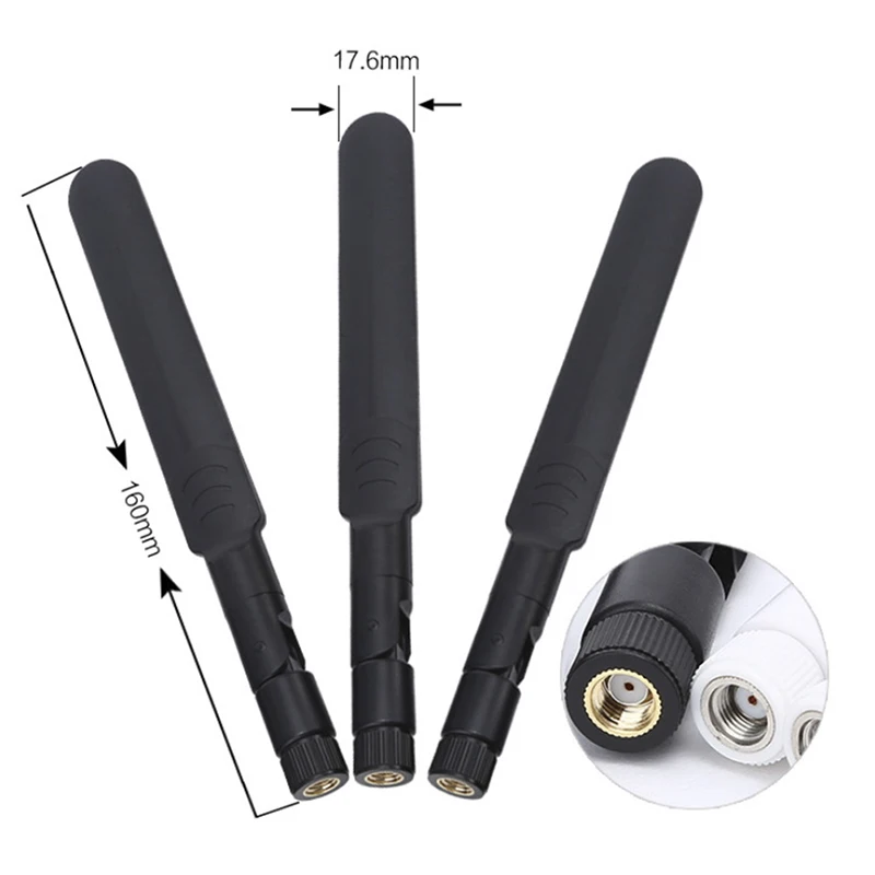 Enrutador WiFi inalámbrico de doble banda, 8dBi, 2,4 GHz, 5GHz, 5,8 GHz, WLAN, tarjeta PCI, antena, Conector de RP-SMA macho, Color aleatorio, 160mm - Imagen 6