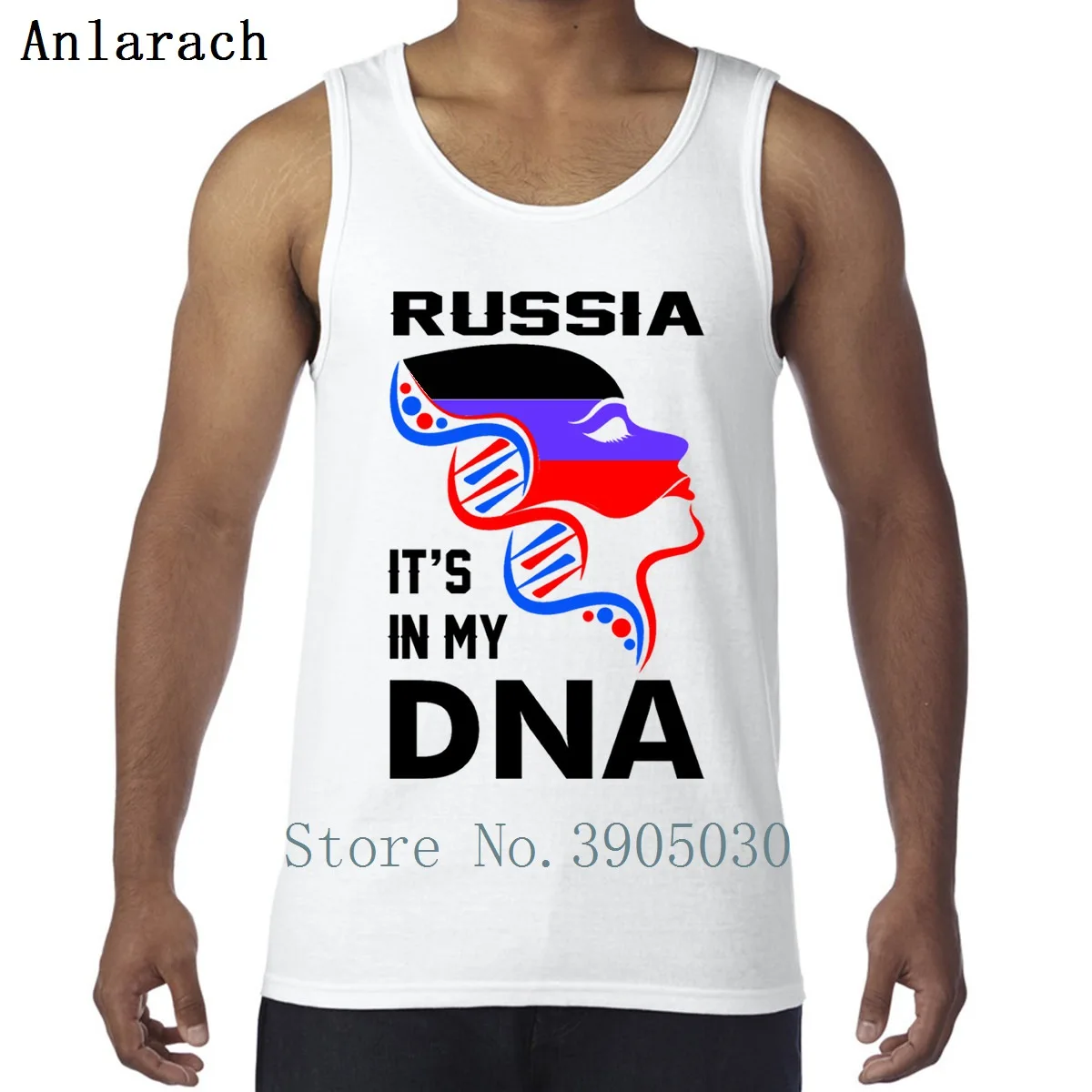 Россия It's In My Dna жилет прохладный весенний интересный вязаный Топ Мужская Повседневная XS-2xl майка