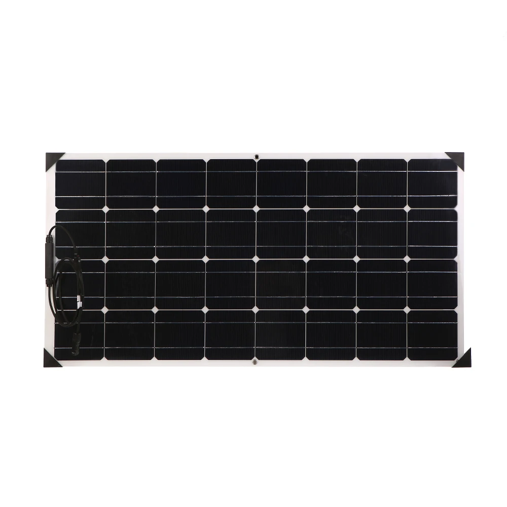 KKMOON гибкие солнечные панели 18V 100W Высококачественная Автомобильная солнечная панель Китай с распределительной коробкой водонепроницаемый IP65 для RV