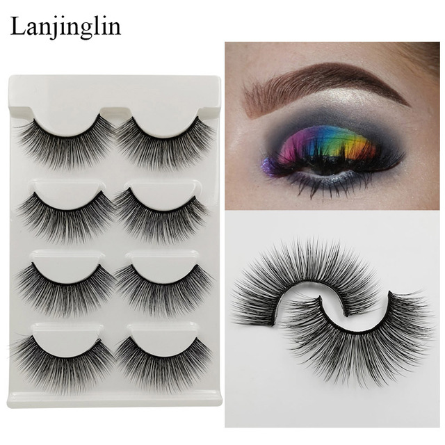 Boxes False Eyelashes Wholesale Best Sale Natural Long Wispy Fake Eye Lashes Handmade 3D Mink Lashes Makeup Extension Tools