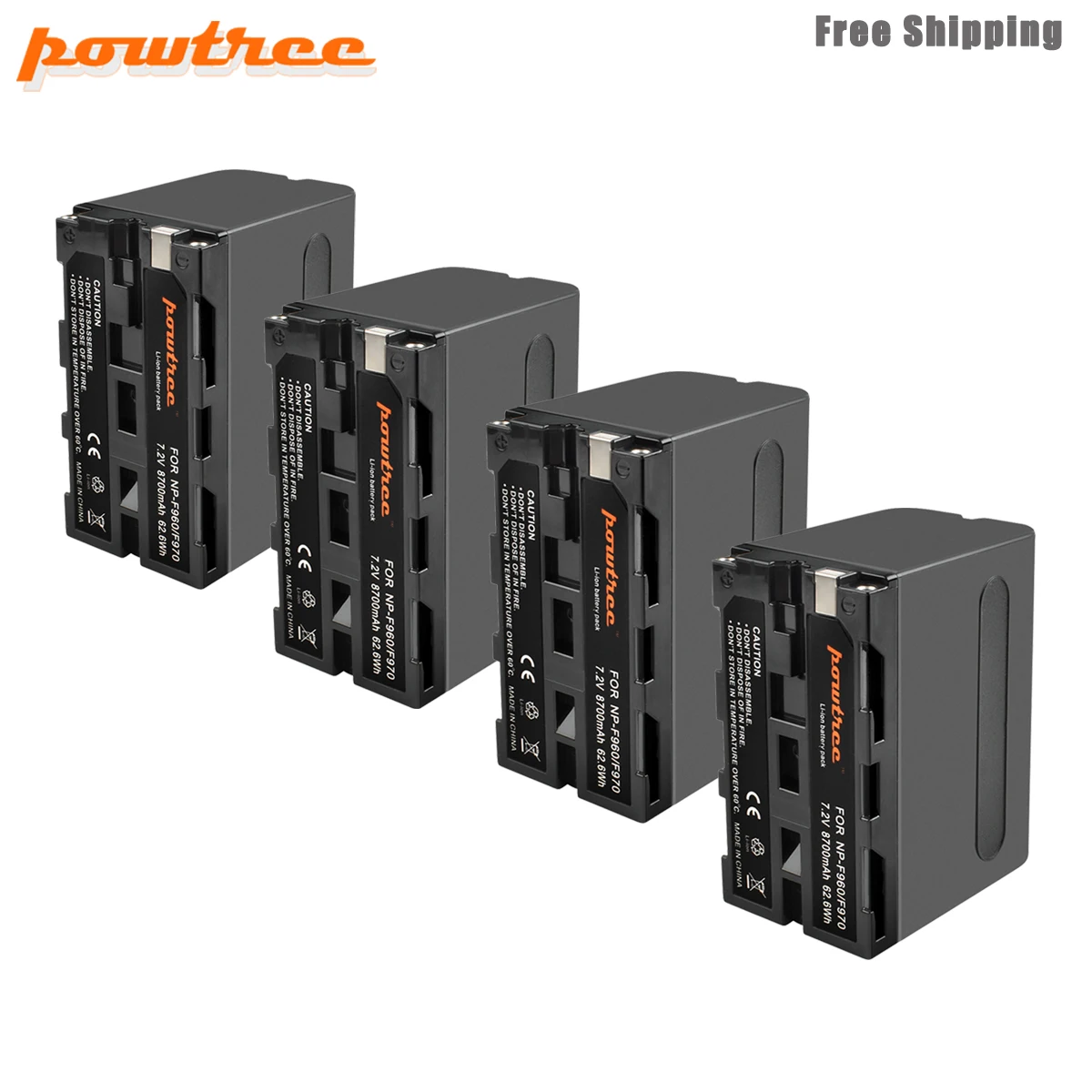 Ceny Powtree 7.2V 8700mAh NP F960 NP F970 kamera bateria do sony NP F960 F970 NP F770 F550 CCD TRV58 TRV110K TRV26E HVR Z1 V1J L50