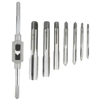 

8 in 1 Tap Tool Set Thread Metric Machine Hand Screw Thread Plug Taps Set