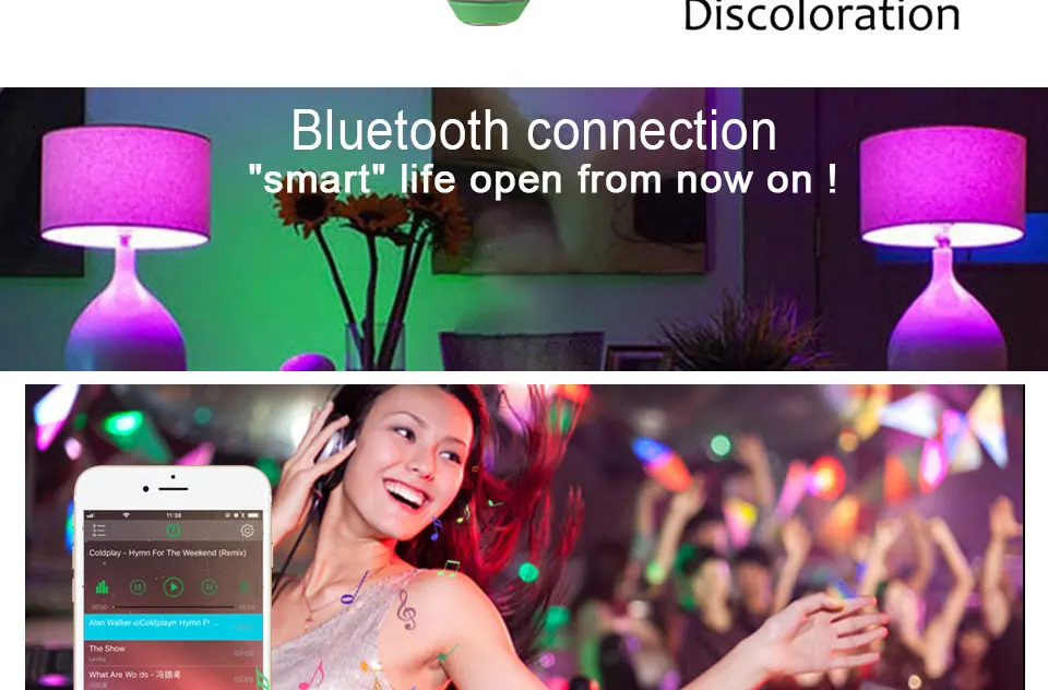 New Wireless Bluetooth Smart Bulb LED 15W RGB Magic Lamp E27 Color Change Light Bulb Smart Home Lighting Compatible IOS Android-2_15