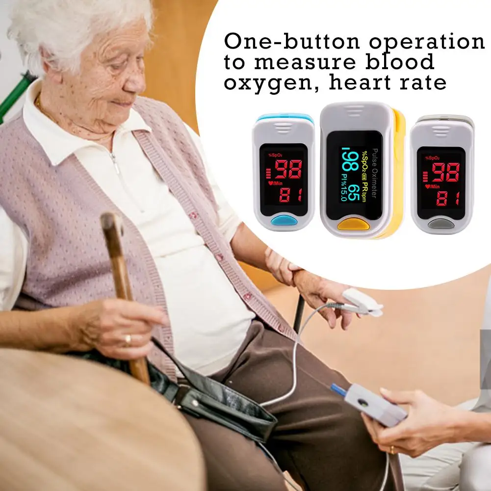 

Fingertip Pulse Oximeter Sleep Blood Oxygen Saturation Tester Heartbeat Heart Rate Monitoring Finger Clamp Type Pulse Oximeter