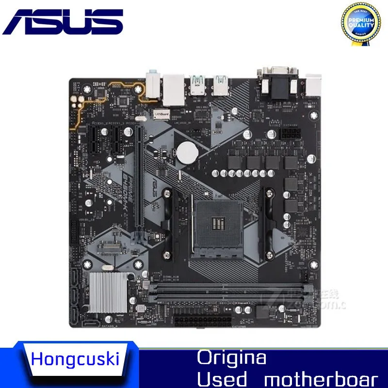 Для ASUS PRIME б/у оригинальная материнская плата разъем AM4 DDR4 B450 настольная |
