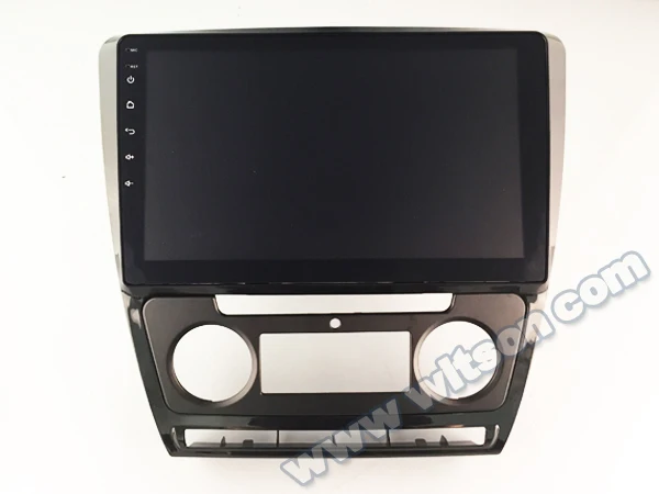 Discount 10.2" Curved Surface Big Screen Android 9.0 OS Car Multimedia GPS Radio for Skoda Octavia 2010-2014 Auto Air-Conditioner Version 1