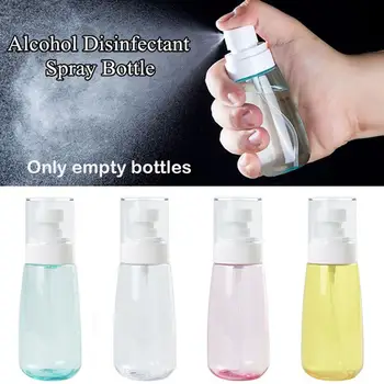

100ML Refillable Spray Bottle Empty Cosmetic Containers Portable Travel Perfume Alcohol Spayer Bottles Dispenser Random Color