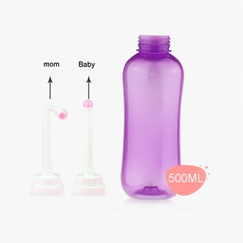 

500ml Peri Bottle for Postpartum Care Portable Travel Bidet for Baby Women Bedridden Patient with 2 Nozzles
