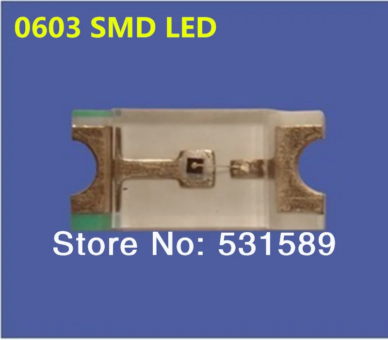 4000 шт./лот 0603 SMD светодиоды красный/белый/теплый