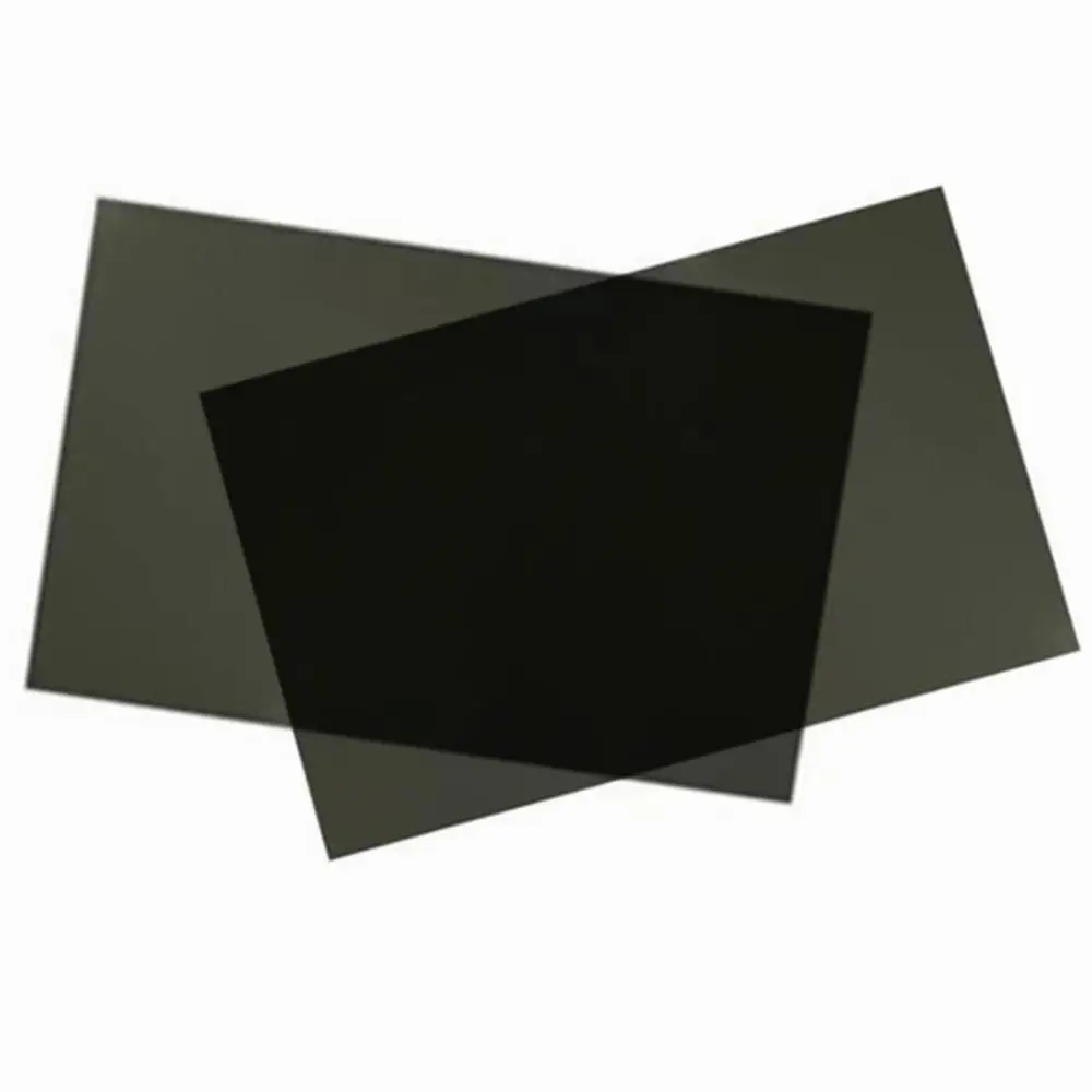 Película polarizadora LCD de 0 grados, lente de filtro polarizador lineal, hojas de polarización brillantes con adhesivo/no adhesivo, 30x20CM, 2 uds.