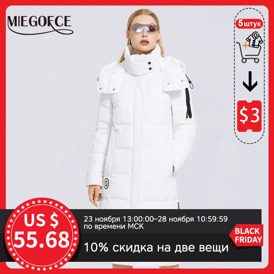 MIEGOFCE 2020 Зима длинное женское хлопковое пальто H версия простой и модной