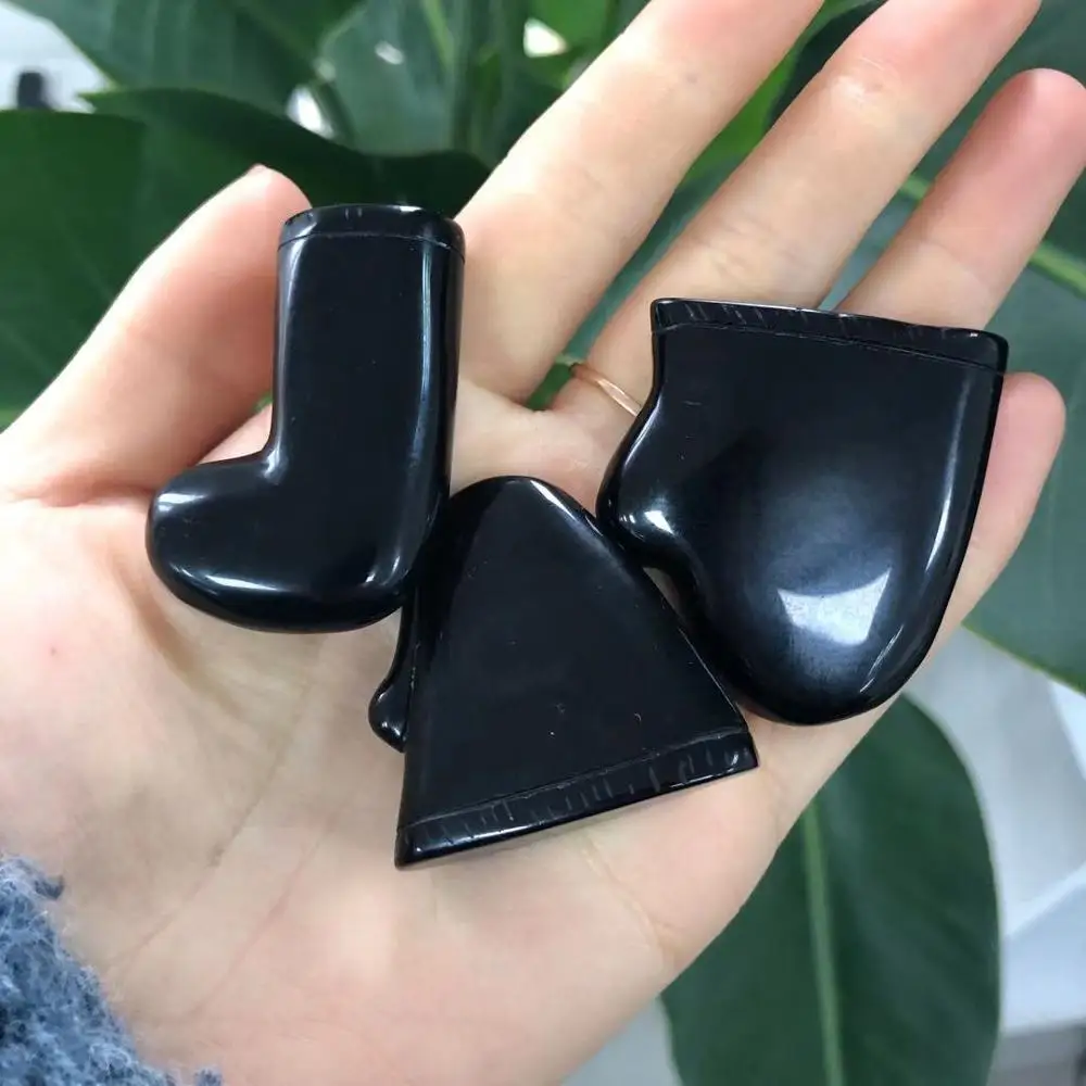 black obsidian Украшенные драгоценными камнями, подарки для детей или подружек, чтобы получить домашние украшения для Санты и ДД - Цвет: black obsidian