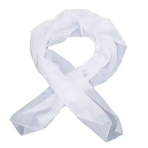 white Женский большой длинный модный шейный платок оранжевый - Цвет: white