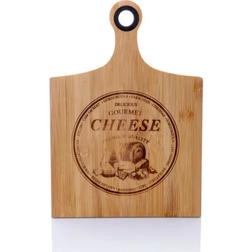 

Queen's Kitchen Bamboo Handle Lux Cheese Board