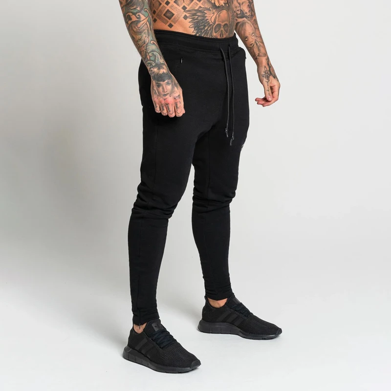 Новые популярные мужские спортивные штаны jogger модные спортивные штаны уличная облегающие спортивные брюки мужские повседневные брюки