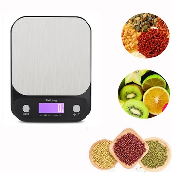 

Stainless Steel Digital USB Kitchen Scales 10kg/5kg Electronic Precision postal Food Diet scale for Cooking Baking Measure Tools