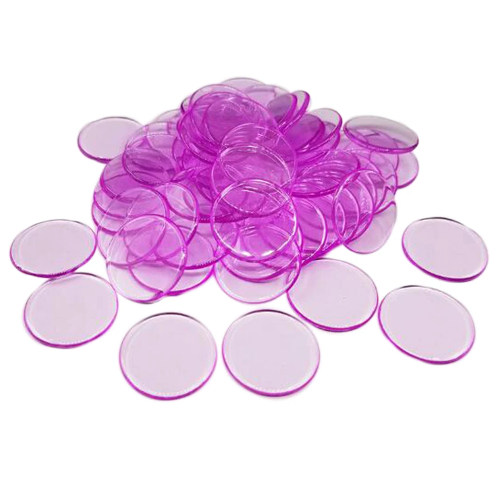 light rose red 100 шт Разноцветные Пластиковые покерные фишки монеты казино маркеры бинго поставка Забавный семейный клуб карнавал бинго игры аксессуары - Цвет: light rose red
