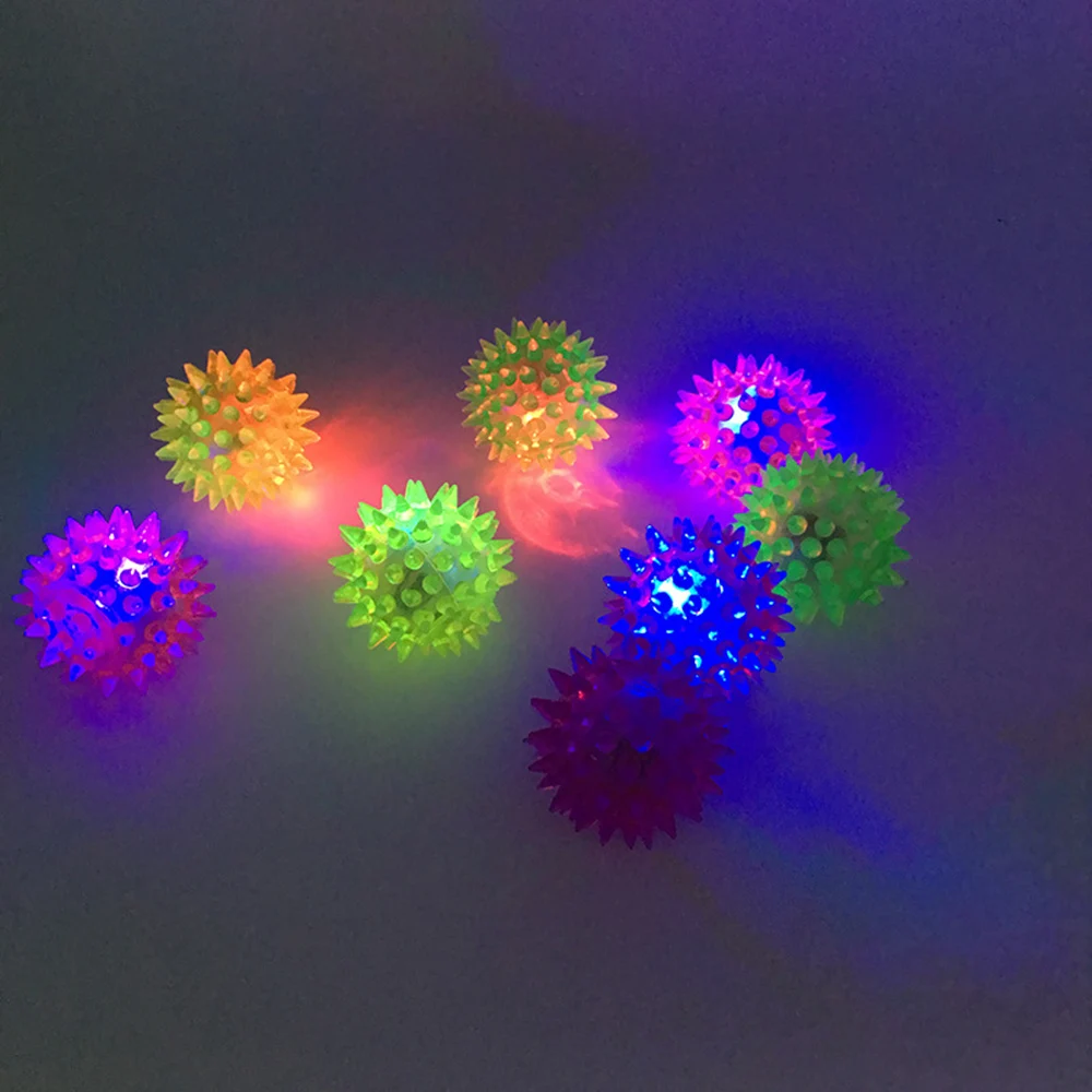

Stars Shine In The Dark New Kids Toy 1PCS Flash Elastic Massage Ball Glowing Toys Flash LED Lights Glow In The Dark Toys Child