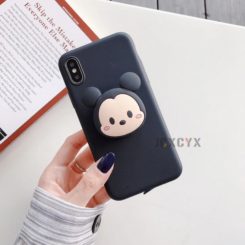 3D милый уличный мягкий чехол для iPhone X XR XS 11 Pro Max 6S 7 8 plus Чехол-держатель для samsung S8 S9 S10 A50 Note 8 9 - Цвет: A