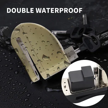 

Metal Motorcycle Bicycle Anti-theft Wheel Disc Brake Lock Security Alarm. New And High Quality