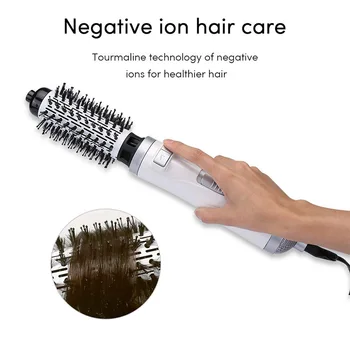 

2 in 1 Professional Hair Dryer Brush Straightner Curler Comb Styling Tool Hairdryer Curling Blower Dryer Hair Electric Wave