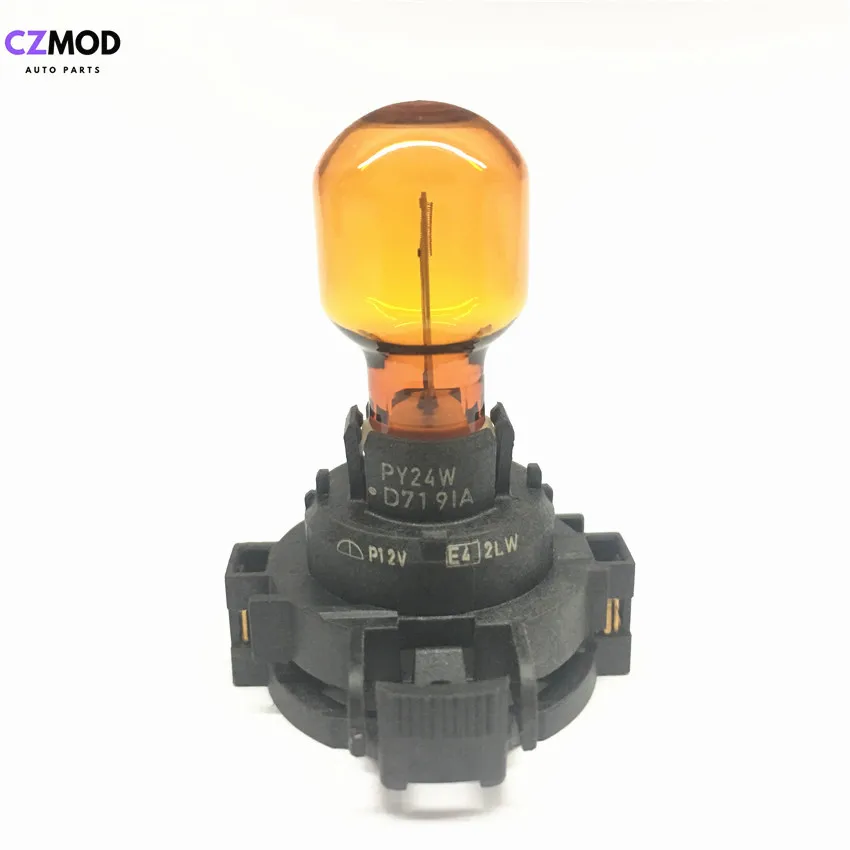 

CZMOD Original PY24W 12190 12V 24W Amber Car Front Rear Indicators E4 Bulb 1300 610 092 used car accessories