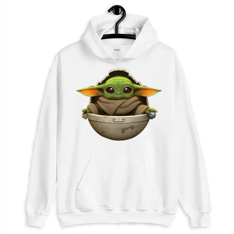 Mandalorian Sweatshirt Men Star Wars Baby Yoda Space Opera TV Series Hoodies Harajuku Science Fiction Movies Hoodie Male Clothes - Цвет: 1