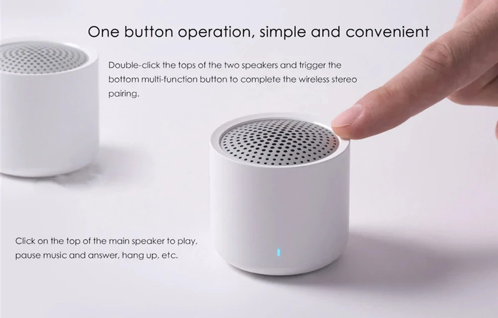 2Pcs Xiaomi Portable Wireless Bluetooth 5.0 Speaker Set Mini Music Audio 2.0 TWS Stereo Sound Speaker With Microphone For Phone (3)