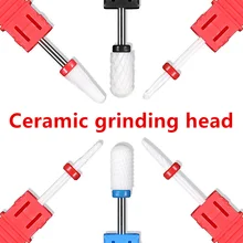 

Ceramic Milling Cutter Nail Drill Bit Electric Manicure Pedicure Mill Bits Nail Art Ceranic Grinding Head Nail File Polishes