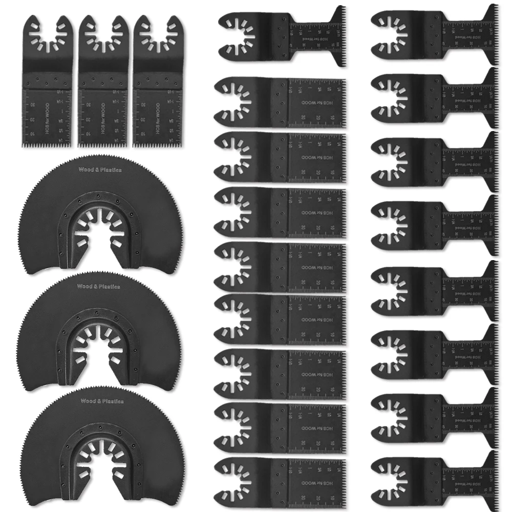 

23pcs Oscillating Multi Tool Circular Saw Blades for Fein Bosch Multimaster Makita Bosch Multitool Wood Cutting Tool Kit