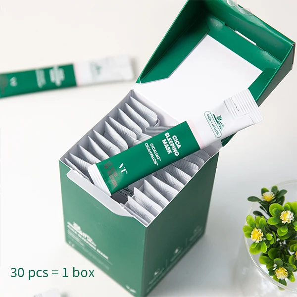 Order3 get full box Корейская маска для ухода за кожей лица vt Косметика увлажняющая Вода Спящая кожа маска для лица набор 10 шт, Корейская тушь для ресниц маска для лица - Цвет: Order3 get full box