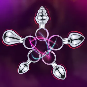 Ring Shape Anal Plug Sex Toys Metal Pull Ring Butt Plug Stainless Steel Smooth Ass Plug For Couple Sex Toys Dildo Anal Training 5