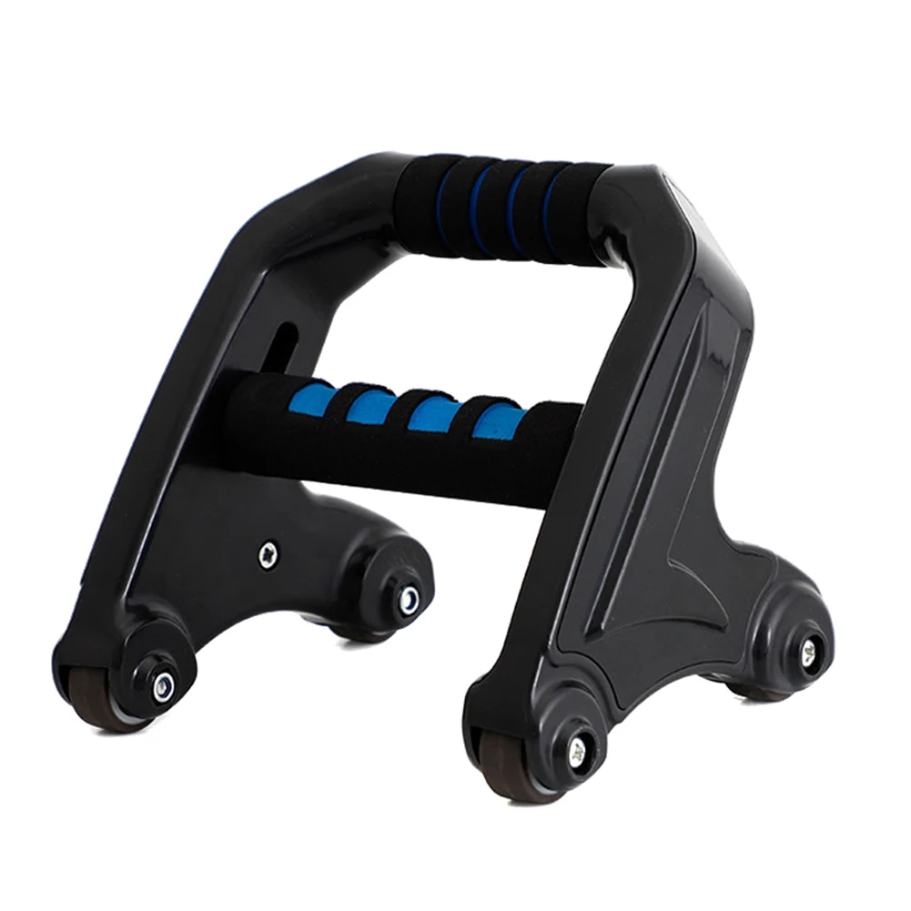 I-shaped отжимания стенд домашний фитнес-оборудование устройство для тренировки мышц пуш-ап брюшное колесо BHD2 - Цвет: Синий
