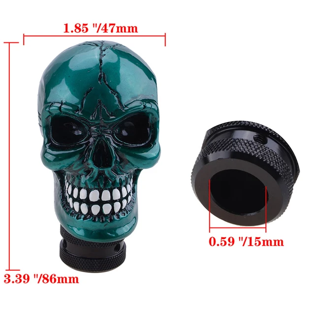 Skull Gear Shift Knob Universal Manual Shifter Lever Handle Alien Head Buck  Teeth Pomo Marchas Car Accessories - AliExpress