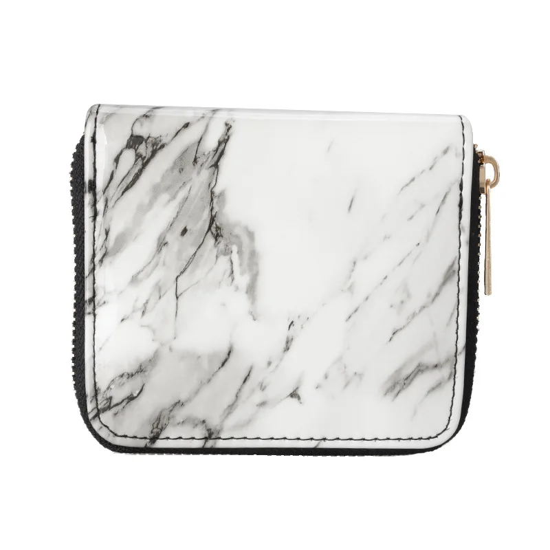 

2020 New Marble Lacquered Pu Wallet Small Fresh Christmas Gift Retro Coin Purse