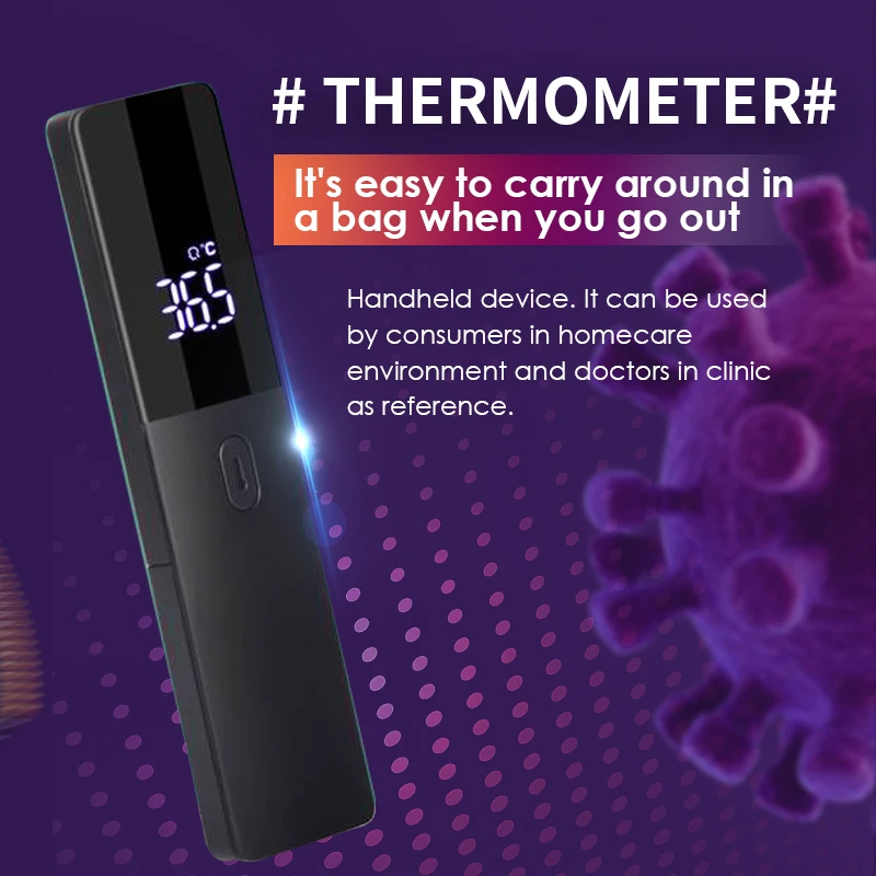 

Non-Contact Baby Forehead Infrared Thermometer Infrarojo FDA Fast Accurate Digital Display Infrared Thermometer CE Approved