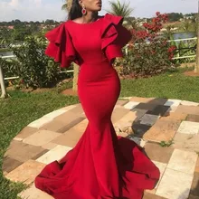 Длинное размера плюс мусульманское вечернее платье для выпускного вечера Дубай женское вечернее платье