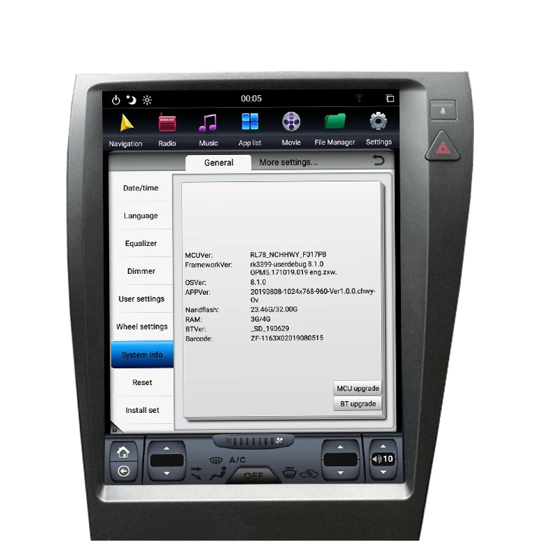 Clearance NAVITOPIA 12.1inch 4G+64GB Tesla Style Vertical Screen Android 8.1 Car DVD GPS Navigation for Lexus ES240 ES350 16