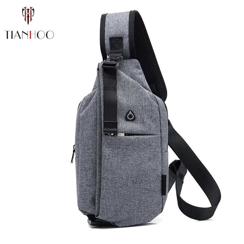 

TIANHOO High quality Men's chest bag multifunctional shoulder crossbody bag trend casual bag