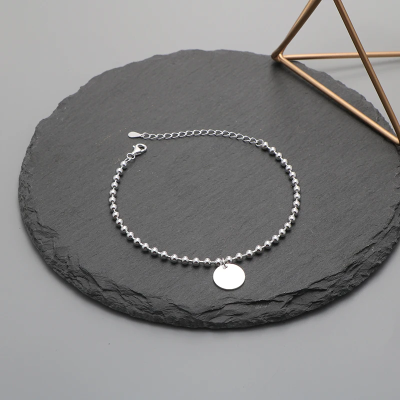 YISHI S925 Серебряный геометрический поверхность круглый шар браслет Корейская версия моды Будда жемчужный женский браслет