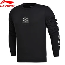 Распродажа) Li-Ning мужской баскетбольный свитер BAD FIVE, обычная посадка, 66% хлопок, 34% полиэстер, подкладка, спортивная одежда, топы AWDM615 MWW1330