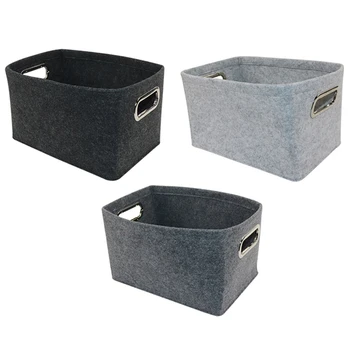 

Laundry Basket Felt Toy Book Foldable Storage Basket Dirty Clothes Toys Holder Container Desktop Living Room Bathroom Organizer