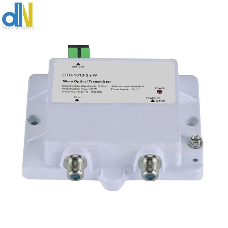 

CATV Micro Optical Transmitter OTH-1013-3mW FTTH 1310nm 1550nm single mode 12V DC Micro Optical Transmitter 1013 3mw