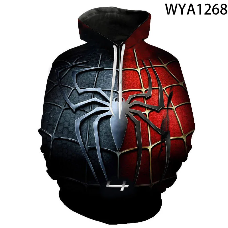 New Fashion Streetwear Spider Movie Men Women Children Hoodies Printed 3D Boy Girl Kids Sweatshirts Pullover Long Sleeve Casual | Мужская