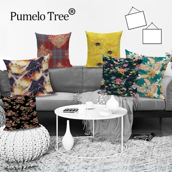 

Plant Flower Pillow Cases Floral Abstract Farmhouse Decor Sofa Cushion Covers Decorative Pillow Case Cushions Cover Dakimakura