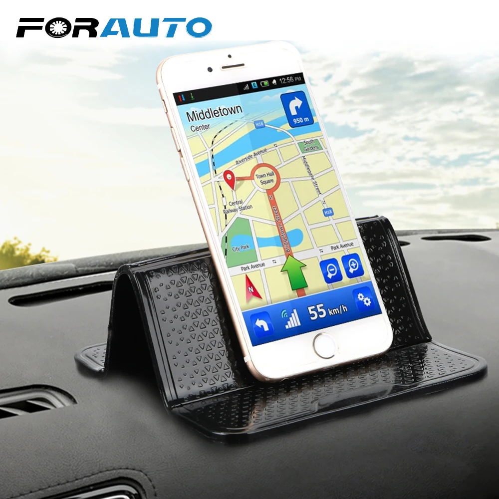 FORAUTO Автомобильный складной Противоскользящий коврик моющийся нескользящий коврик приборной панели автомобиля липкий коврик для gps телефона солнцезащитные очки аксессуары для интерьера