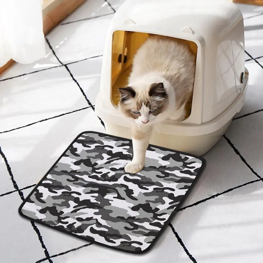 

Waterproof Pet Cat Dog Litter Mat Double Layer Cat Litter Trapping Pets Mat Pad Bottom Non-slip Pet Litter Cat Mat Floor